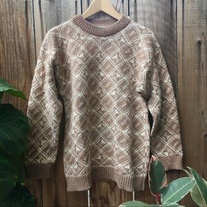 Peruvian Alpaca Wool Vintage Sweater - M